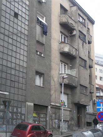 Vackert rundade balkonger.