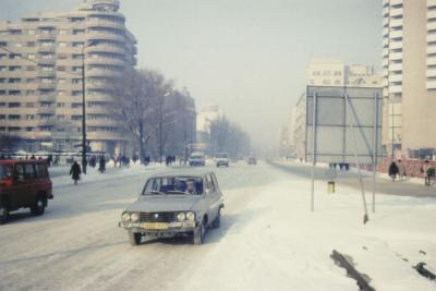 Bukarest i vinterskrud.