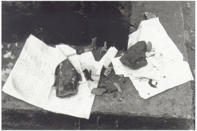 ”Kveitl” på Remuh-begravningsplatsen, Krakow, augusti 1992. Foto: Ulf Irheden.